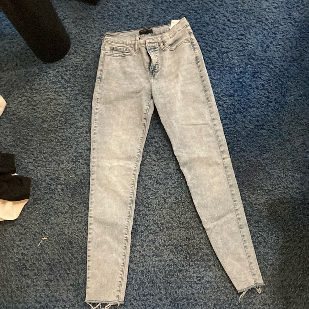 Banana Republic Blue Skinny Jeans with Tapered Legs